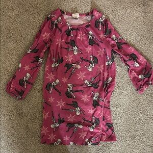 Purple Long Sleeve nightgown with Spidergirl Print